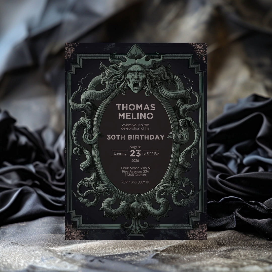 Mystic Gorgon Birthday Party - Medusa inspired Serpentine Look