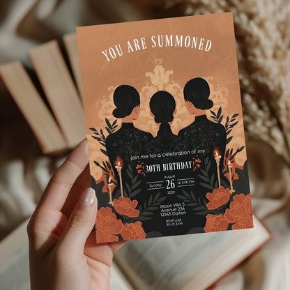 Victorian Gothic Birthday Party Invitation | Witches Calling