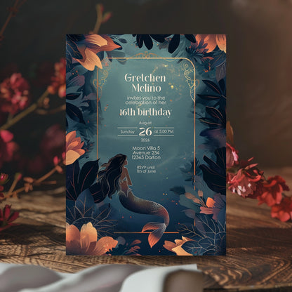 Enchanting Mermaid Birthday Invitation – Fantasy Party