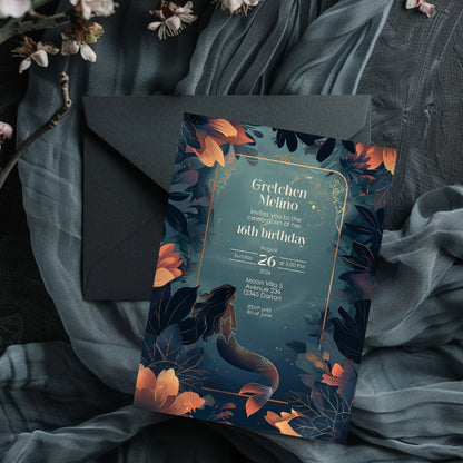 Enchanting Mermaid Birthday Invitation – Fantasy Party