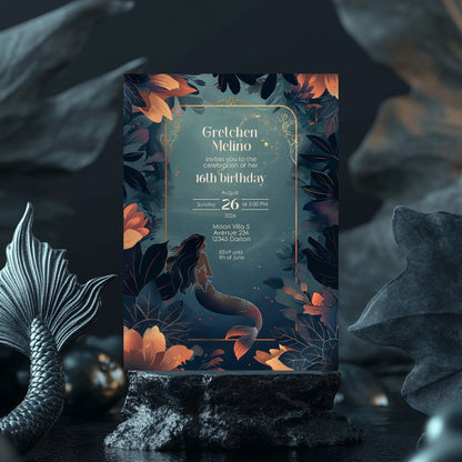 Enchanting Mermaid Birthday Invitation – Fantasy Party