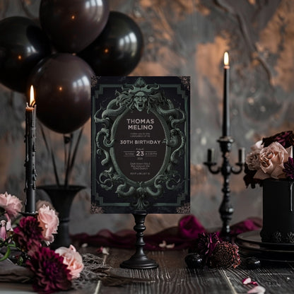 Mystic Gorgon Birthday Party - Medusa inspired Serpentine Look